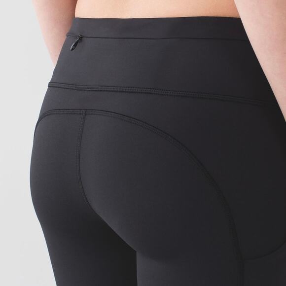 LULULEMON Speed Tight High Rise Mesh Leggings Black 4 - Picture 3 of 12
